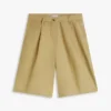 Plisserade poplin-shorts Plisserade poplin-shorts