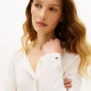Pointelle T-shirt-kofta