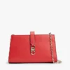 Polerad crossbody-väska med monogram och kedja Polerad crossbody-väska med monogram och kedja