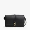 Polerad crossbody-väska med monogram och lock Polerad crossbody-väska med monogram och lock