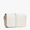 Polerad crossbody-väska med monogram och lock