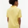 Polo i stretch med färgblock och logotyp för barn