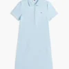 Polo-klänning i stretchbomull med klassisk passform Polo-klänning i stretchbomull med klassisk passform