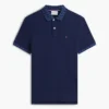 Polo med jacquardkrage i normal passform Polo med jacquardkrage i normal passform