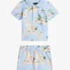 Polo- och shortsset med blommönster för Baby Polo- och shortsset med blommönster för Baby