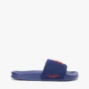 Pooltofflor i canvas med monogram Pooltofflor i canvas med monogram