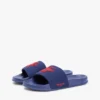 Pooltofflor i canvas med monogram Pooltofflor i canvas med monogram
