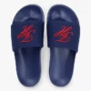 Pooltofflor i canvas med monogram Pooltofflor i canvas med monogram