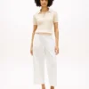 Pull-On Wide-Leg Ankle Byxor Pull-On Wide-Leg Ankle Byxor