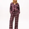 Pyjamas i flanell och byxor