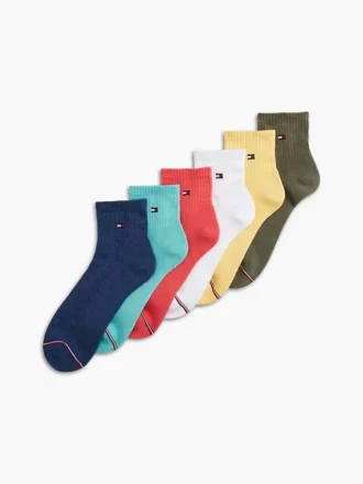 Quarter-Top Strumpor 6-pack