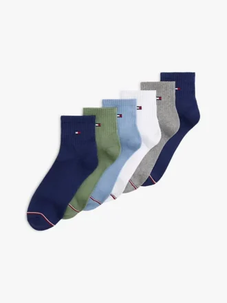 Quarter-Top Strumpor 6-pack
