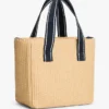 Raffia-axelväska för barn