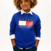 Raglan-tröja med Tommy Flag-logotyp för barn