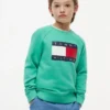 Raglan-tröja med Tommy Flag-logotyp för barn
