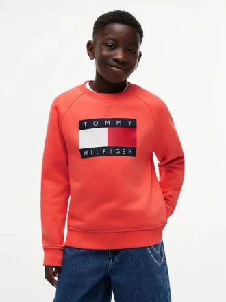 Raglan-tröja med Tommy Flag-logotyp för barn