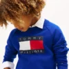 Raglan-tröja med Tommy Flag-logotyp för barn