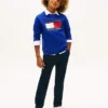 Raglan-tröja med Tommy Flag-logotyp för barn