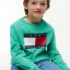 Raglan-tröja med Tommy Flag-logotyp för barn