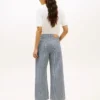 Railroad Stripe High-Rise Wide Leg Jeans Railroad Stripe High-Rise Wide Leg Jeans