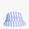 Randig buckethat för barn