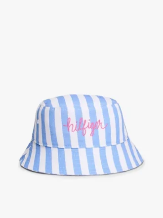 Randig buckethat för barn