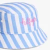 Randig buckethat för barn