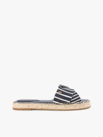 Randig espadrillesandal i canvas