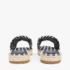 Randig espadrillesandal i canvas Randig espadrillesandal i canvas