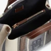 Randig jacquard-miniväska Randig jacquard-miniväska