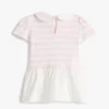 Randig klänning i blandmaterial för Baby