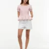 Randig rynkad poplin-top Randig rynkad poplin-top
