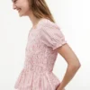 Randig rynkad poplin-top Randig rynkad poplin-top