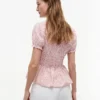 Randig rynkad poplin-top Randig rynkad poplin-top