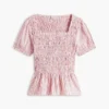 Randig rynkad poplin-top Randig rynkad poplin-top
