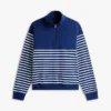 Randig sweatshirt med kvartslås Randig sweatshirt med kvartslås