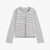 Randig T-shirt i bomullsinterlock Randig T-shirt i bomullsinterlock