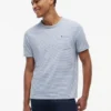 Randig T-shirt i linneblandning med ficka Randig T-shirt i linneblandning med ficka