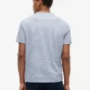 Randig T-shirt i linneblandning med ficka Randig T-shirt i linneblandning med ficka