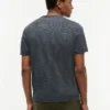 Randig T-shirt i linneblandning med ficka Randig T-shirt i linneblandning med ficka