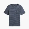 Randig T-shirt i linneblandning med ficka Randig T-shirt i linneblandning med ficka