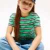 Randig T-shirt med ficka för barn Randig T-shirt med ficka för barn
