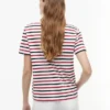 Randig T-shirt med guldknappar Randig T-shirt med guldknappar