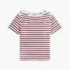 Randig T-shirt med guldknappar Randig T-shirt med guldknappar