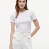 Randig T-shirt med rund hals Randig T-shirt med rund hals