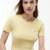 Randig T-shirt med rund hals