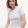 Randig T-shirt med rund hals Randig T-shirt med rund hals