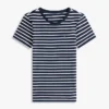Randig T-shirt med rund hals