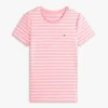 Randig T-shirt med rund hals