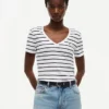 Randig V-ringad Favorite T-shirt Randig V-ringad Favorite T-shirt